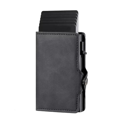 Carteira multifuncional de design exclusivo para homem e mulher com fecho RFID