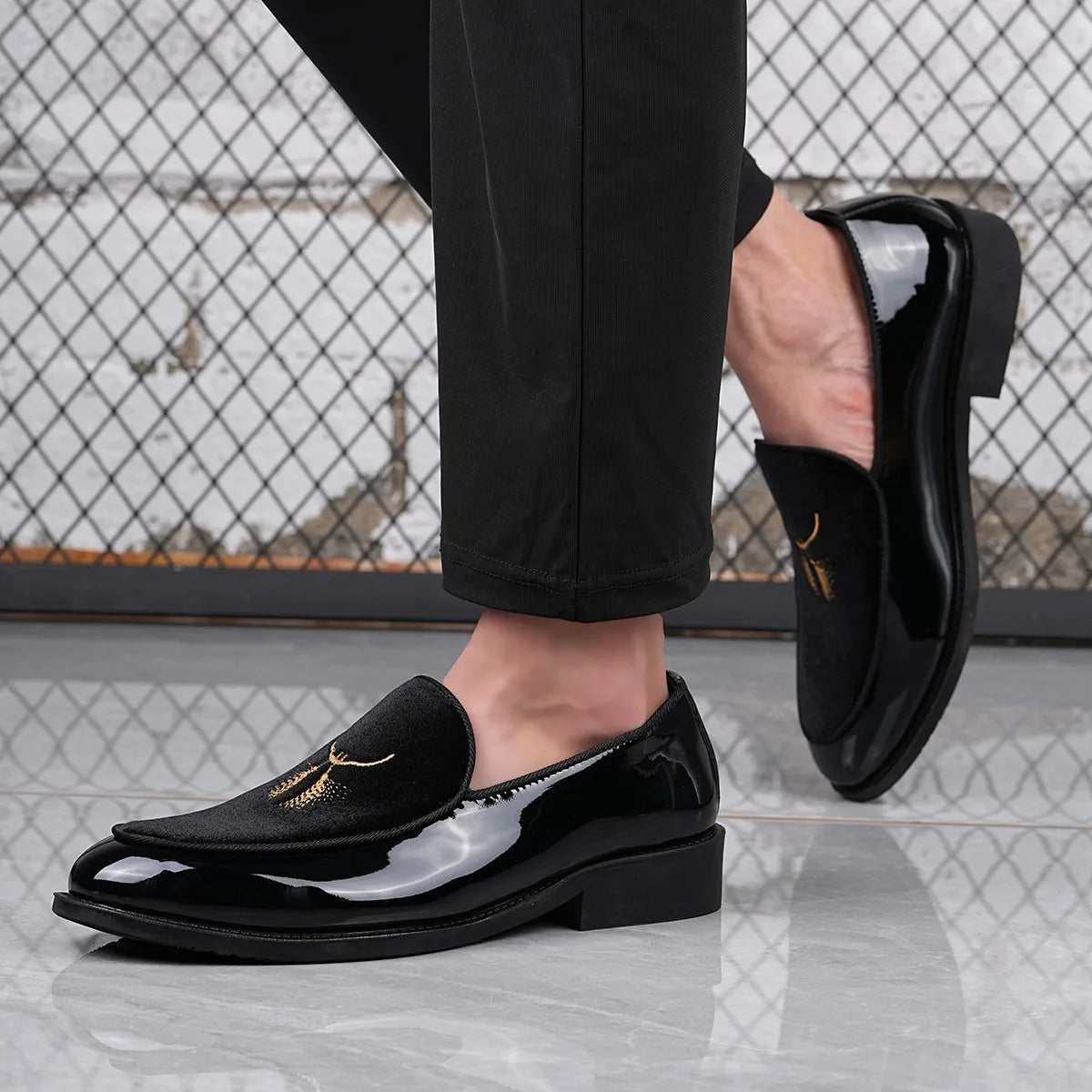 Mocassins Masculinos Formais com Bordado