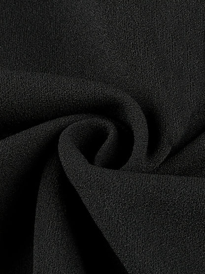Vestido feminino elegante com zíper frontal em patchwork