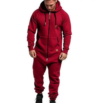 Conjunto Masculino de Moletom com Capuz e Calças