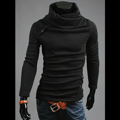 Suéter masculino de gola redonda em estilo britânico