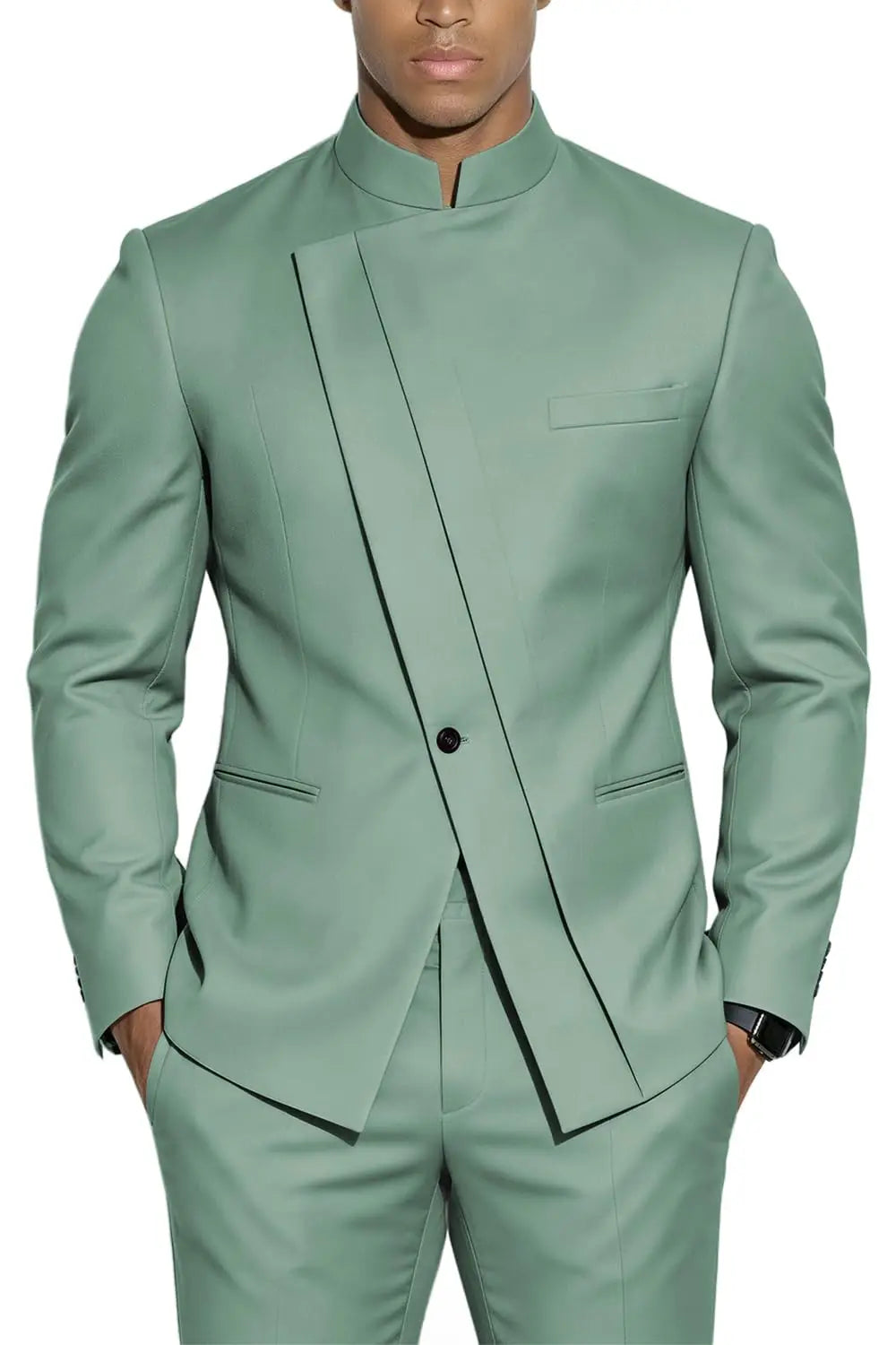Fato Masculino de 2 Peças WSMDA — Gola Alta