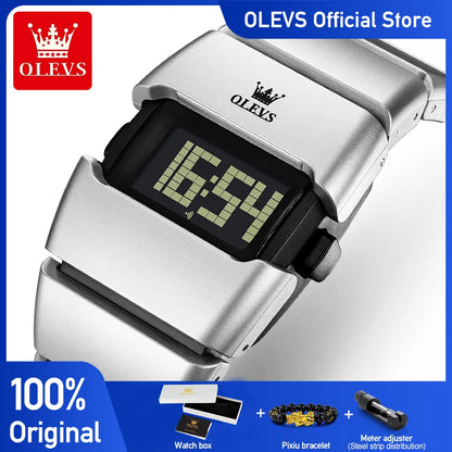 Relógio digital OLEVS 1112 de estilo clássico