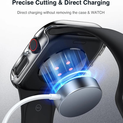 Película protetora de vidro + capa para Apple Watch