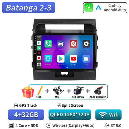 Central Multimédia Android para Toyota Land Cruiser 200 (2007–2015) – CarPlay, GPS e Wi‑Fi