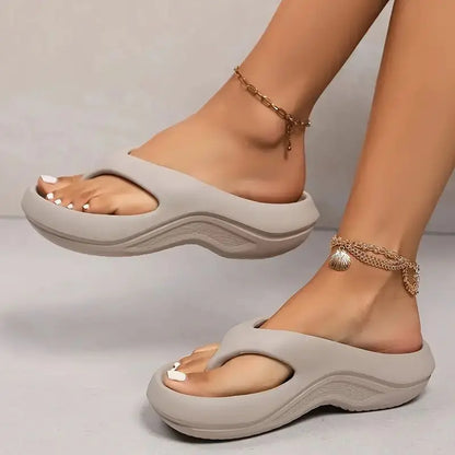 Chinelas plataforma sola grossa