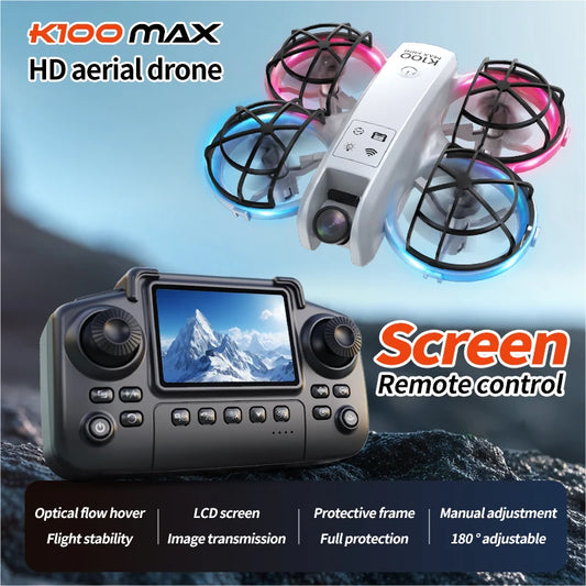 Drone K100 MAX com controle de tela