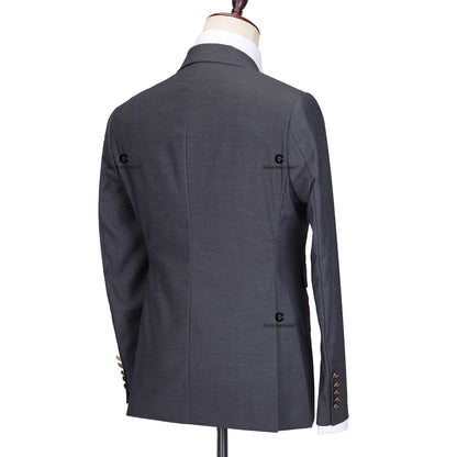 Ternos elegante double breasted slim fit