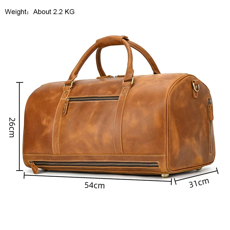 Bolsa masculina em couro legítimo