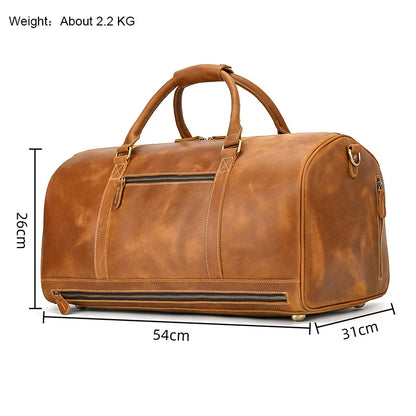 Bolsa masculina em couro legítimo