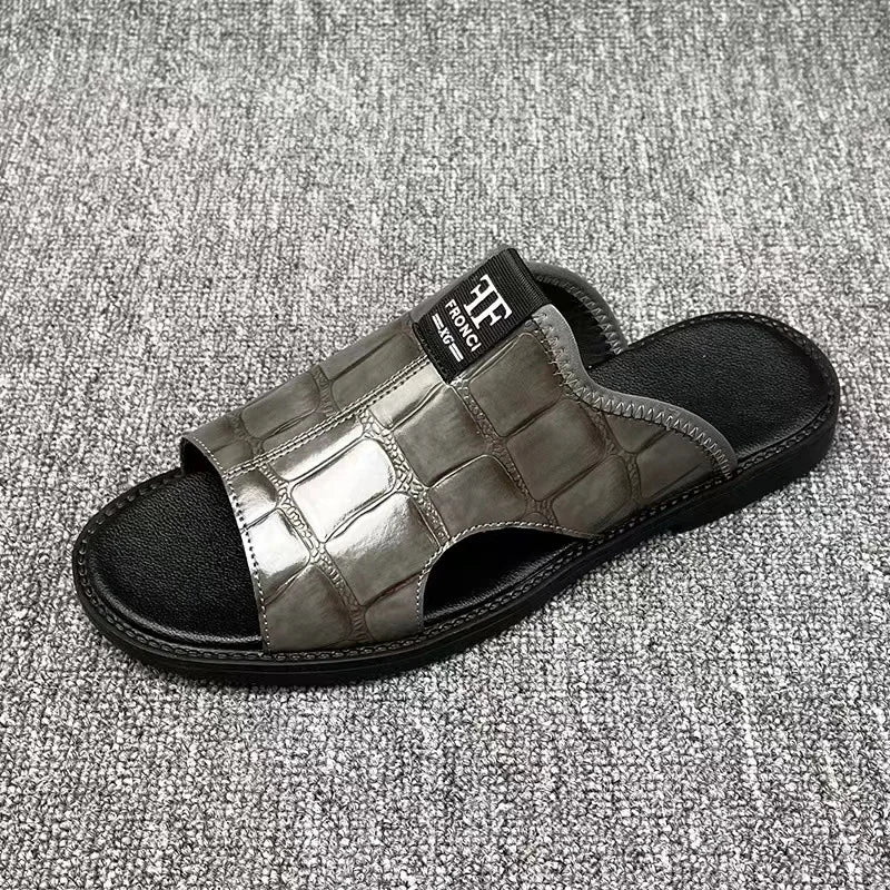 Chinelo de dedo em pele luxuosa exclusiva