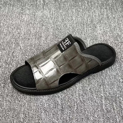 Chinelo de dedo em pele luxuosa exclusiva