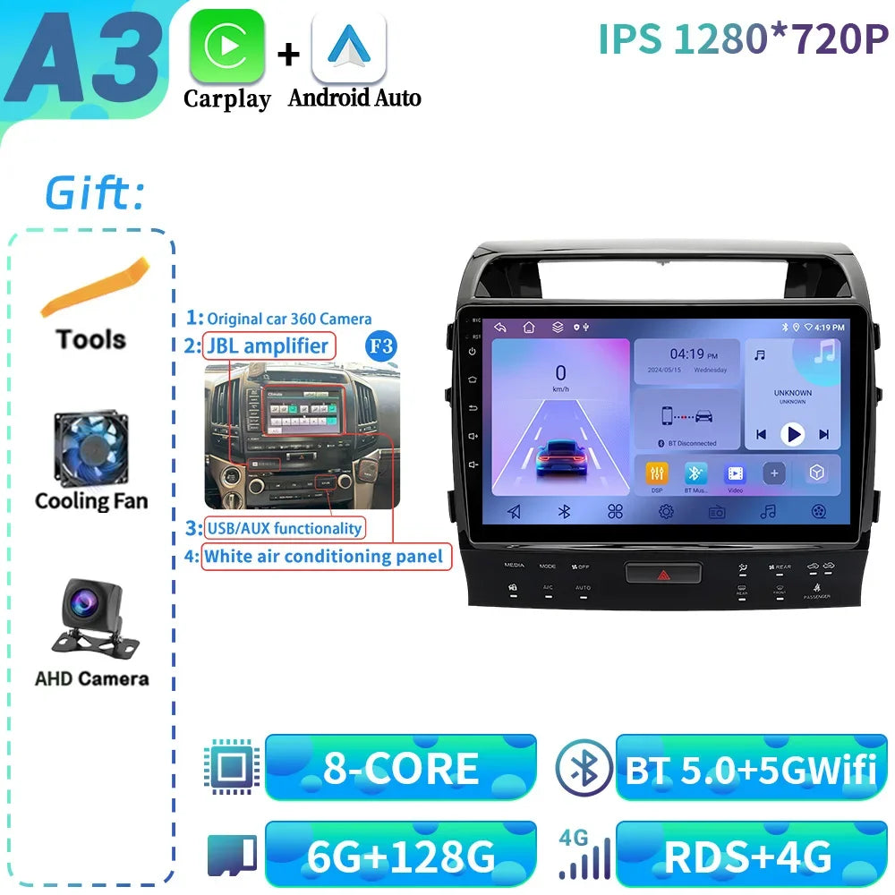 Rádio para Toyota land cruiser 11 200 2007-2015