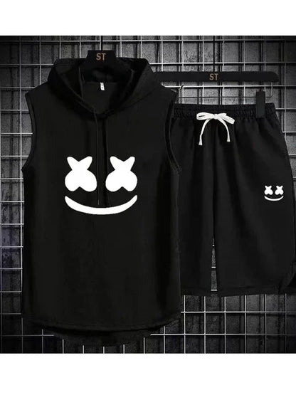 Conjunto esportivo com capuz