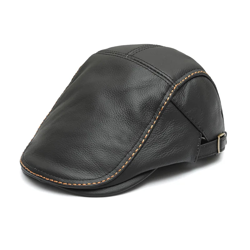 Chapéu de couro estilo jornaleiro