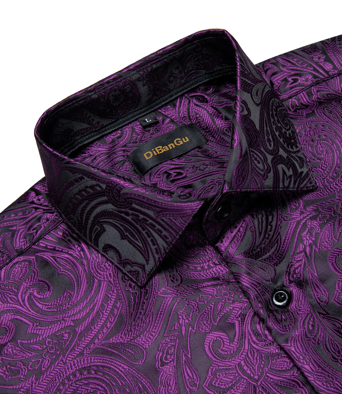 Camisa Masculina Paisley Roxa