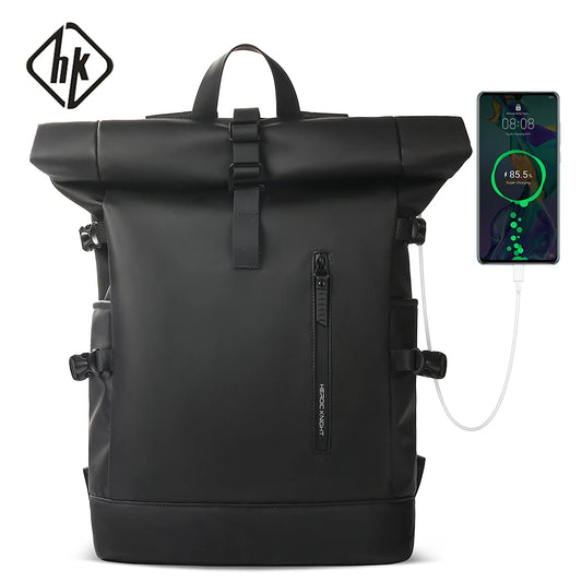 Mochila de viagem expansível hk