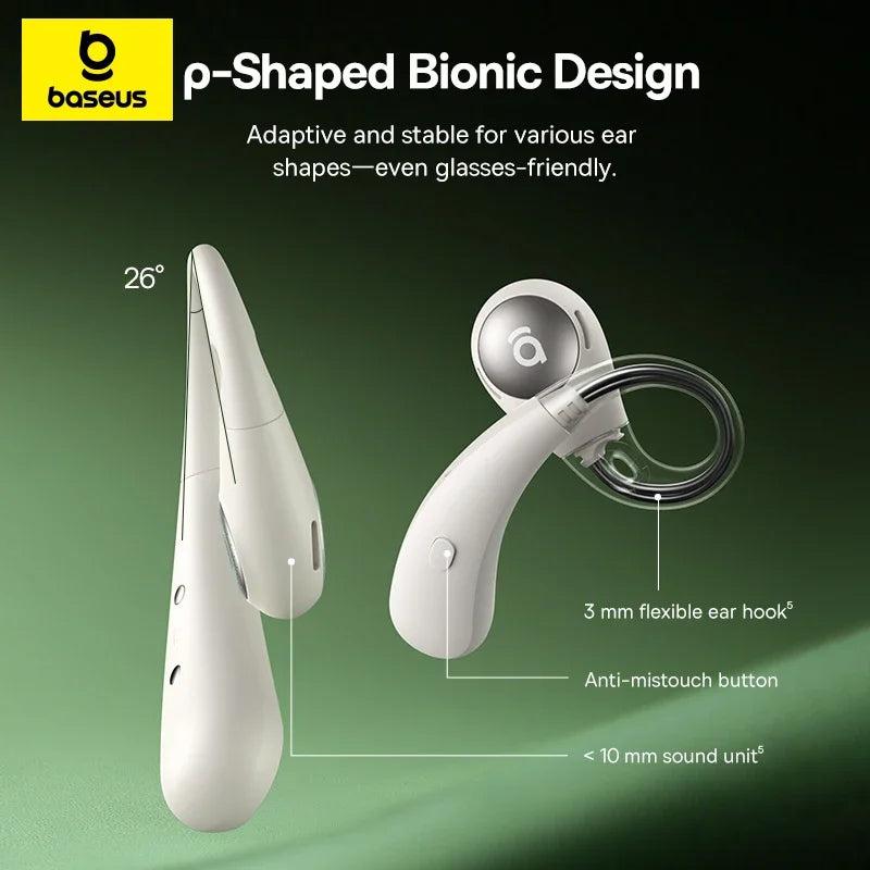 Fones de ouvido sem fio Baseus Eli Sport 2 com Bluetooth 6.0 OWS