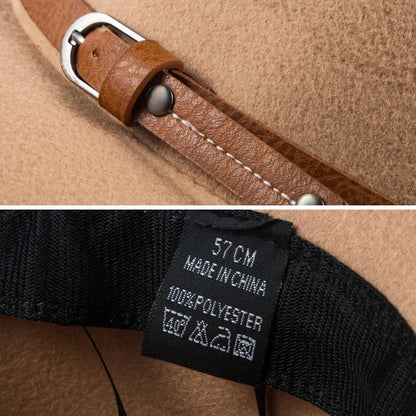 Chapéu vintage estilo britânico redondo