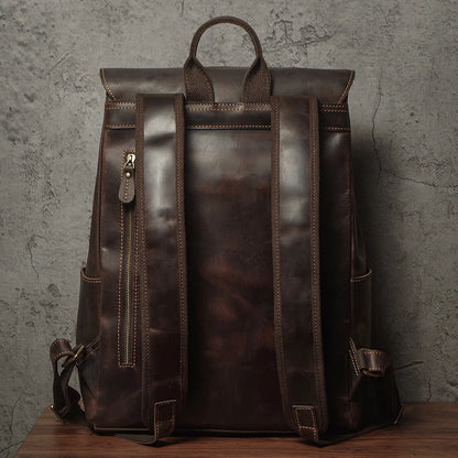 Mochila Nuka para homem em pele genuína