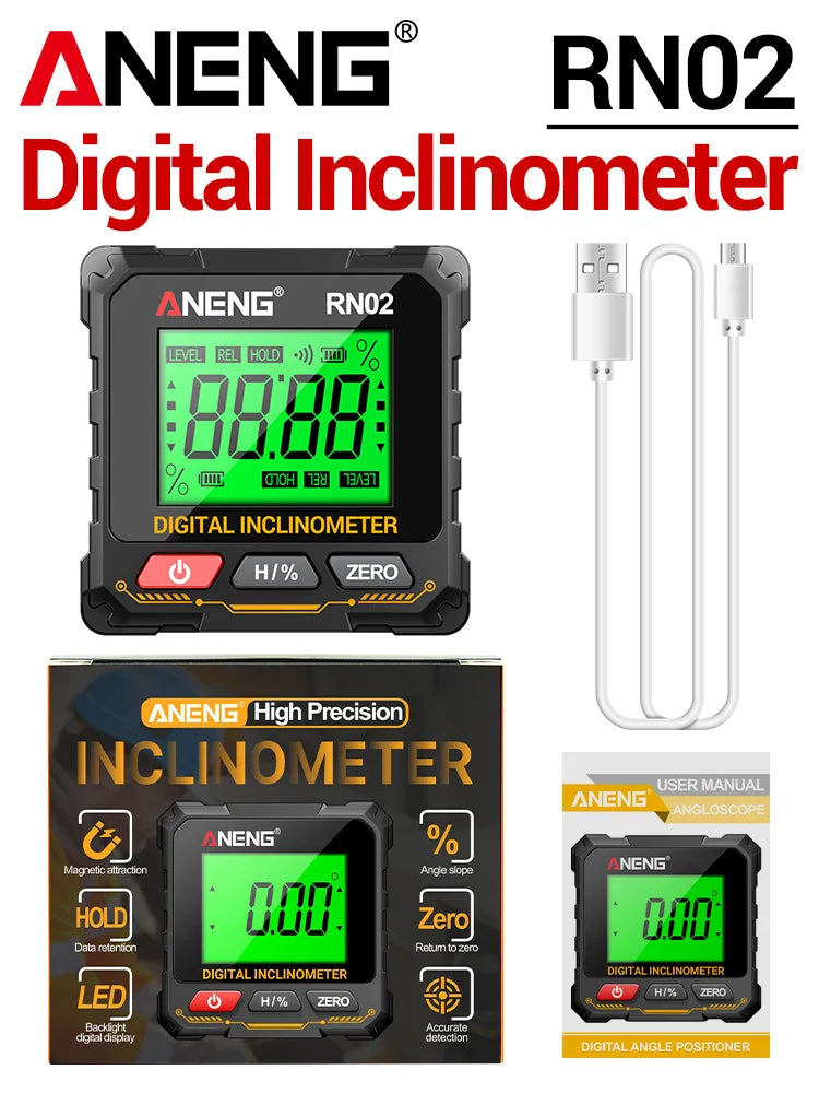 Inclinómetro laser digital ANENG RN01/RN02/RN03