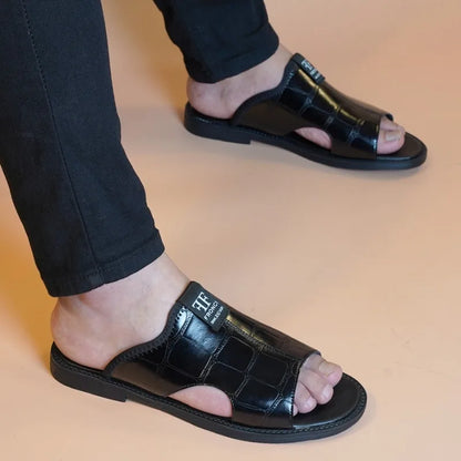 Chinelo de dedo em pele luxuosa exclusiva