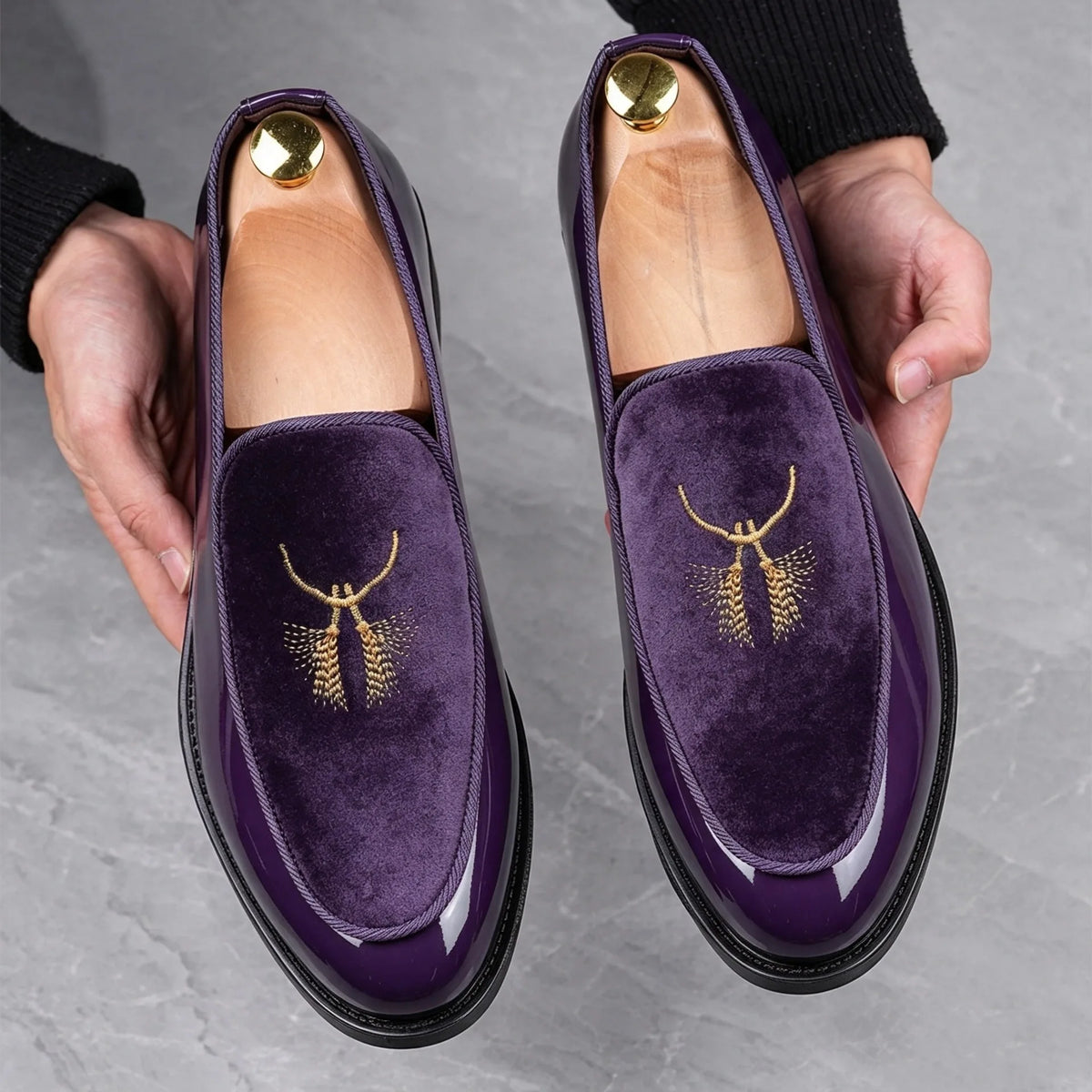 Mocassins Masculinos Formais com Bordado