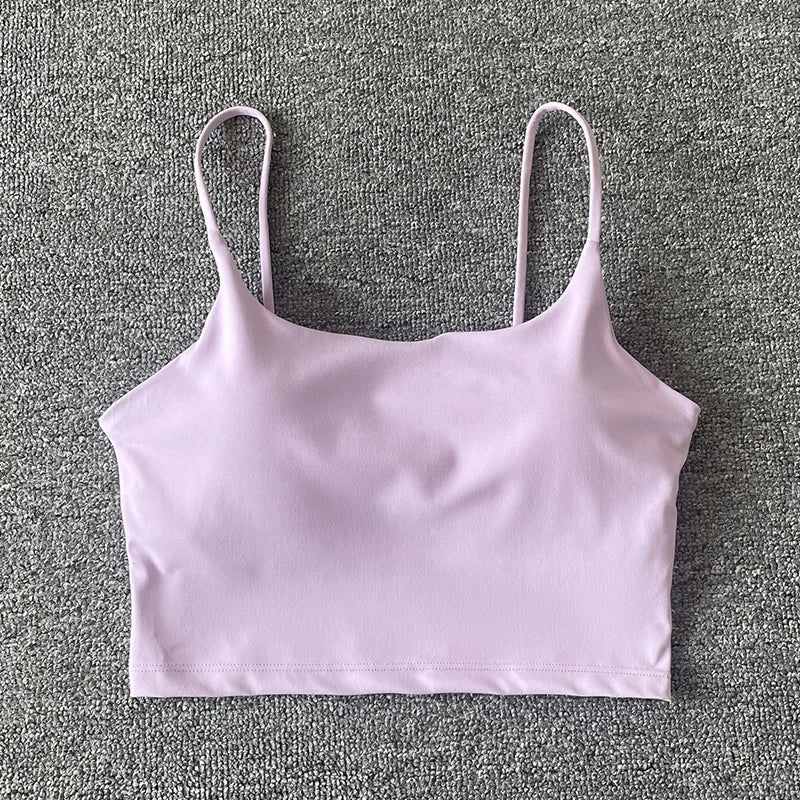 Tops acolchoada bralette