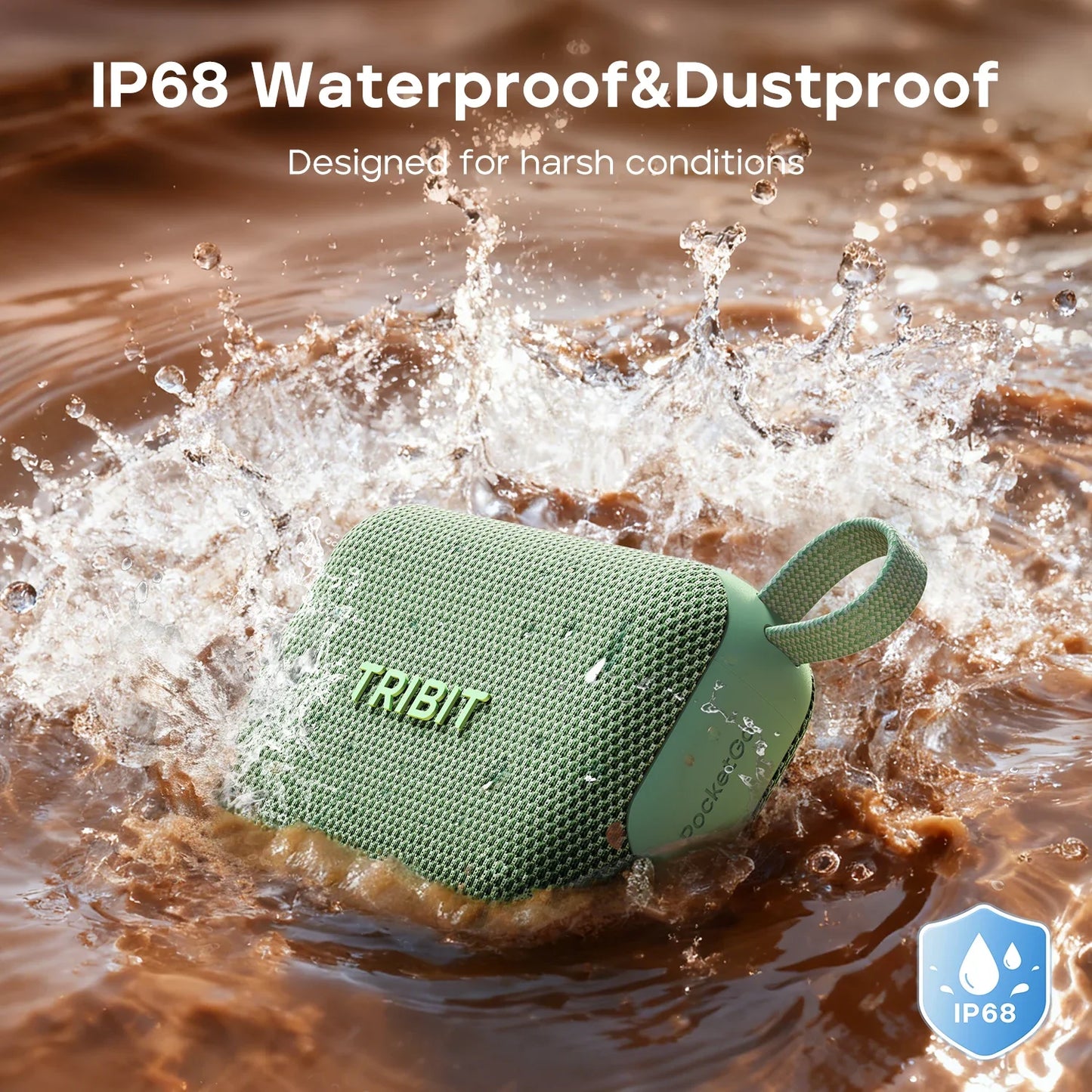 Coluna de Som Portátil Bluetooth Tribit PocketGo – IP68