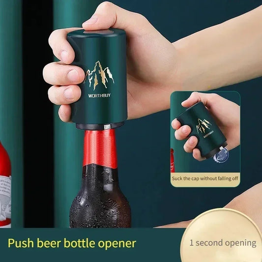 Abridor de garrafa de cerveja automático magnético