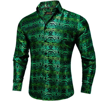 Camisa Masculina Paisley Roxa