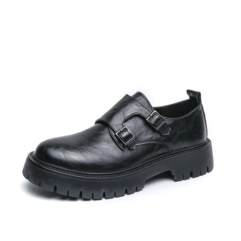 Sapatos derby masculinos em couro