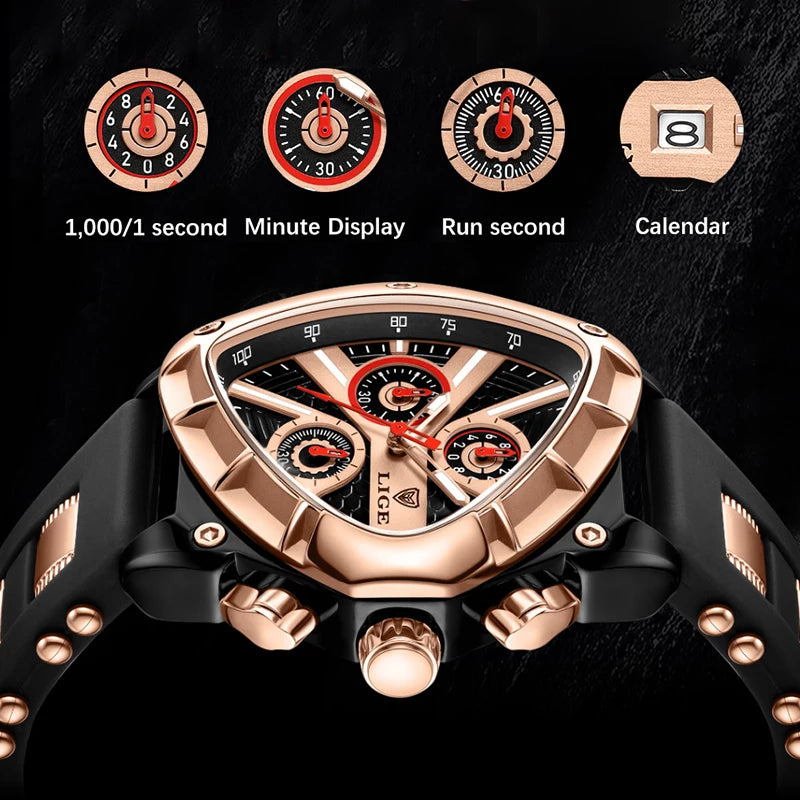 Relógio Masculino LIGE LG89103 — Cronógrafo