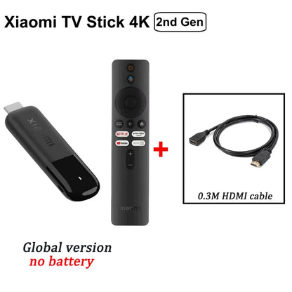 Xiaomi TV Stick 4K 2ª geração 2025 Versão global