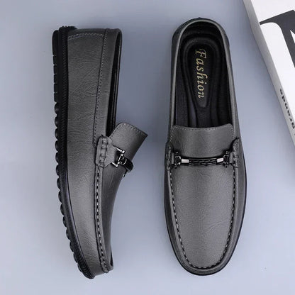 Mocassins de couro genuíno casuais