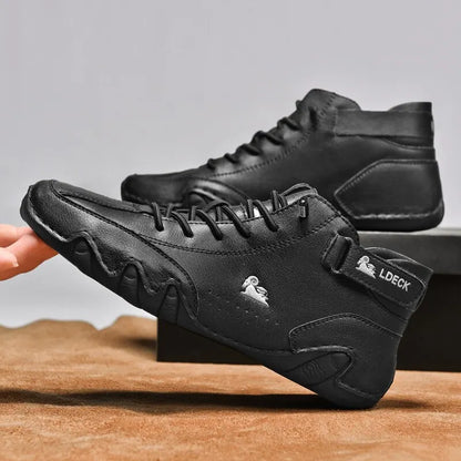 Botas Masculinas Casuais para Motocicleta – Calçado de Inverno Impermeável