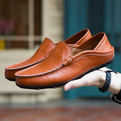 Mocassins Masculinos em Couro Genuíno