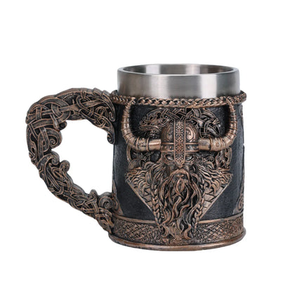 Canecas Valhalla viking aço inoxidável nórdico