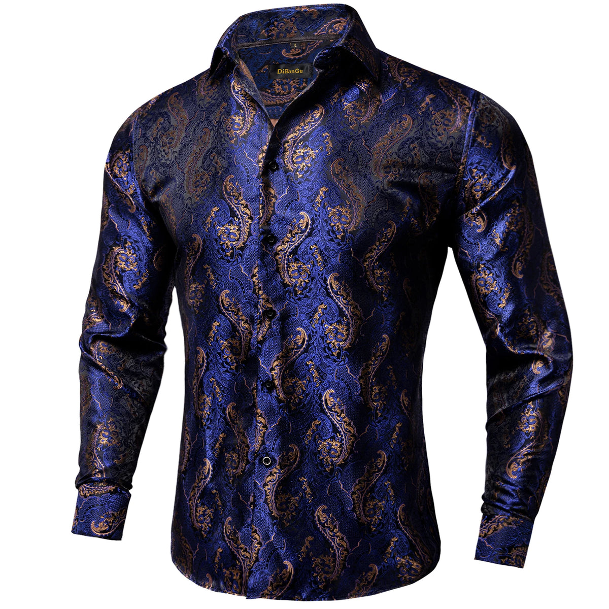 Camisa Masculina Paisley Roxa