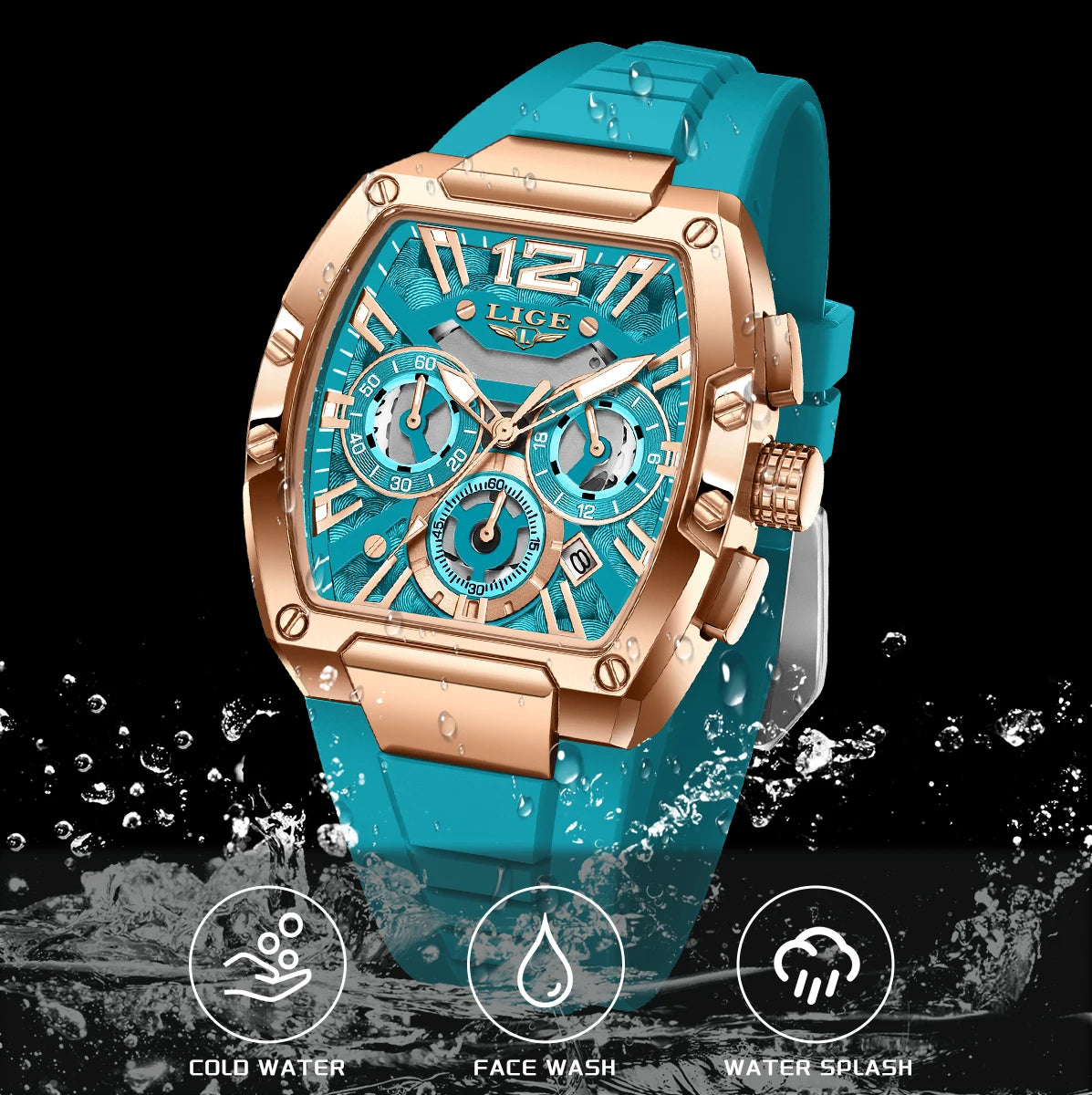 Relógio Masculino LIGE LG89206 — Digital e Analógico