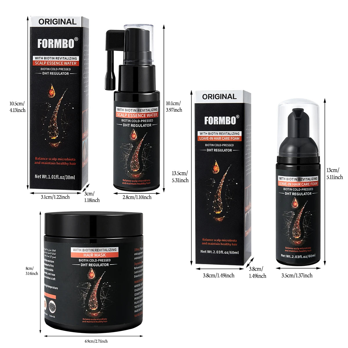Kit de Cuidados Capilares com Biotina