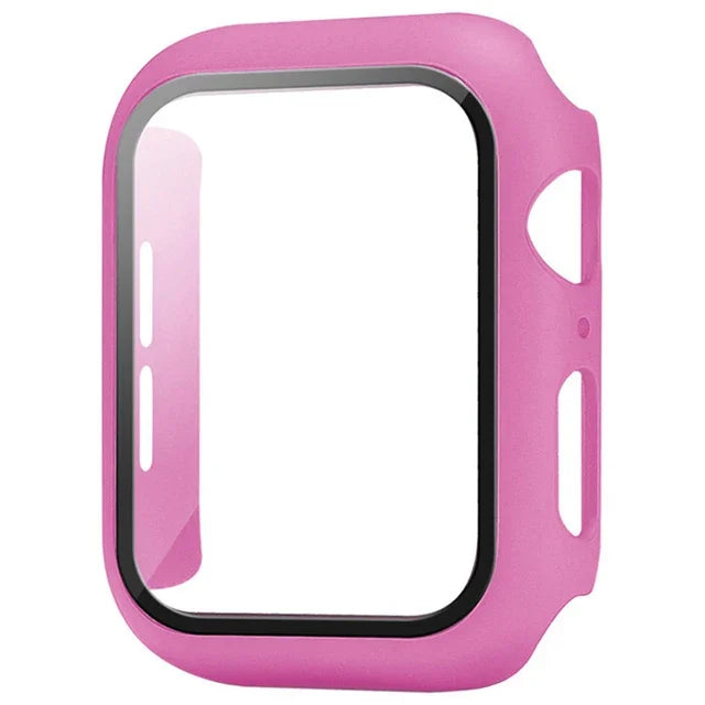 Película protetora de vidro + capa para Apple Watch