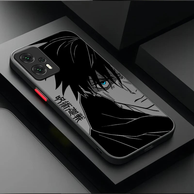 Capa Jujutsu Kaisen Megumi e Gojo para Xiaomi – Proteção em Silicone