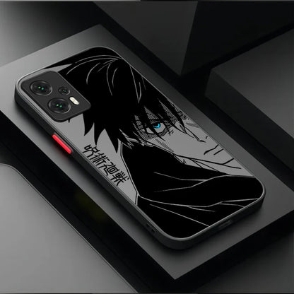 Capa Jujutsu Kaisen Megumi e Gojo para Xiaomi – Proteção em Silicone