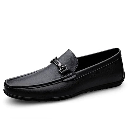 Mocassins de couro genuíno casuais
