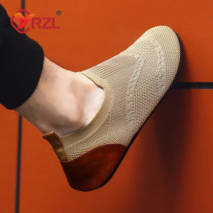 Sapatos masculinos de malha e lazer mocassins