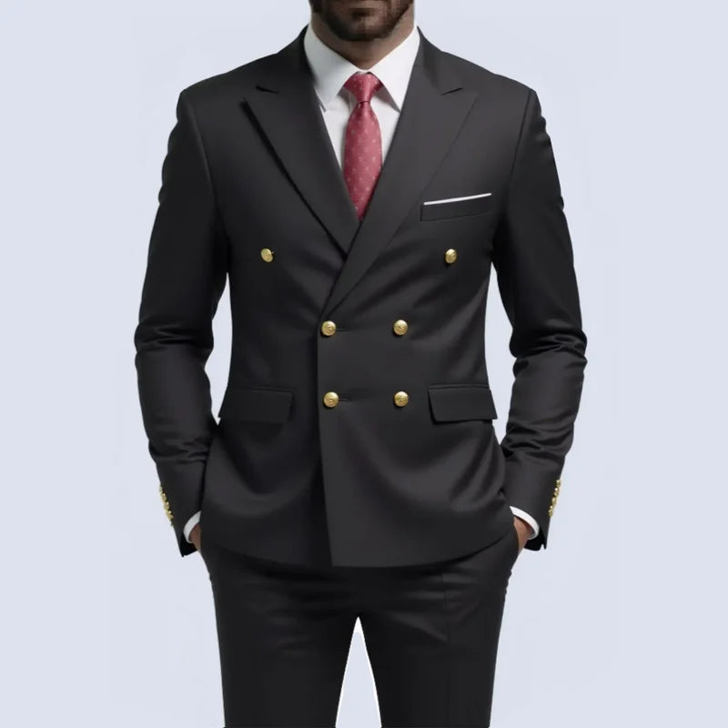 Terno botão duplo slim fit
