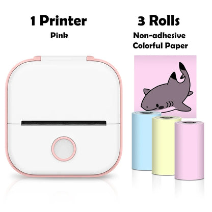 Mini impressora de bolso térmica sem fios adesivos autoadesivos