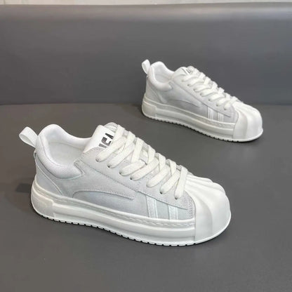 Tênis Designer listrado retalhos