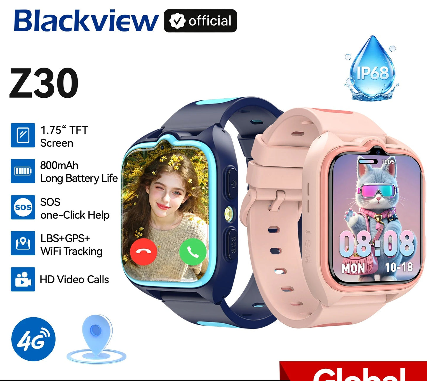 Relógio Inteligente Infantil Blackview Z30